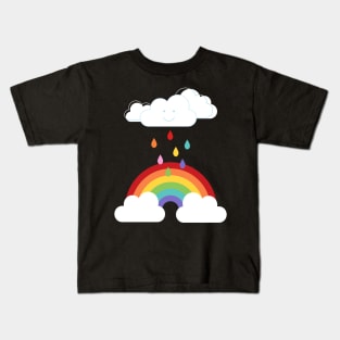 Rain and rainbows Kids T-Shirt